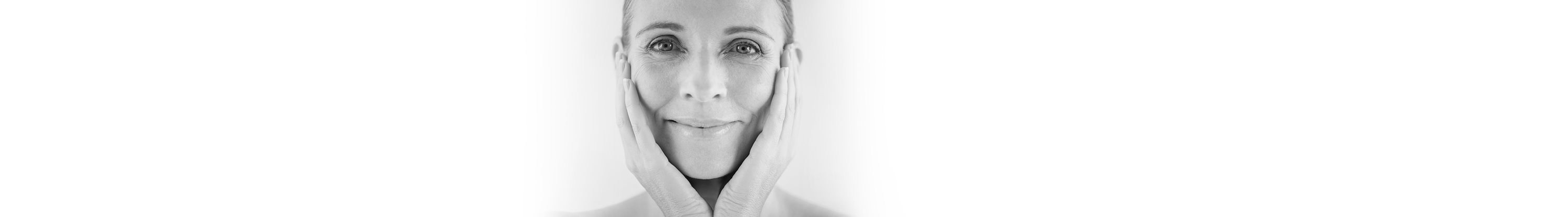 Hautalterung im Gesicht einer Frau
